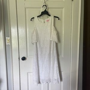 Lilly Pulitzer White Scalloped Dress
